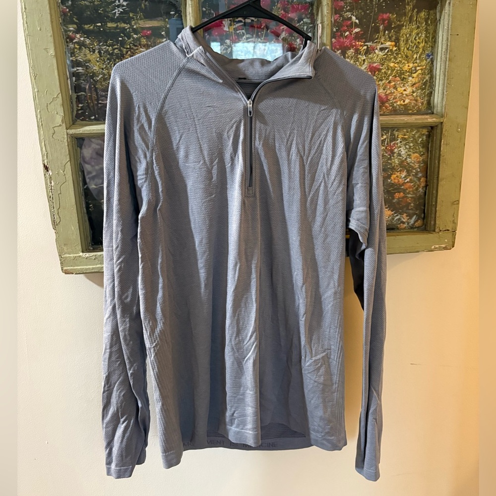 Lululemon 1/4 Zip Pullover Grey Medium
